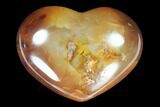Colorful Carnelian Agate Heart #125730-1